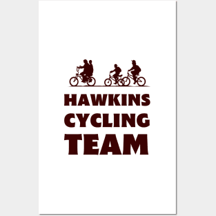 Hawkins Cycling Team IV - White - Funny Posters and Art